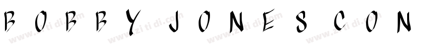 BOBBY JONES CONDENSE字体转换